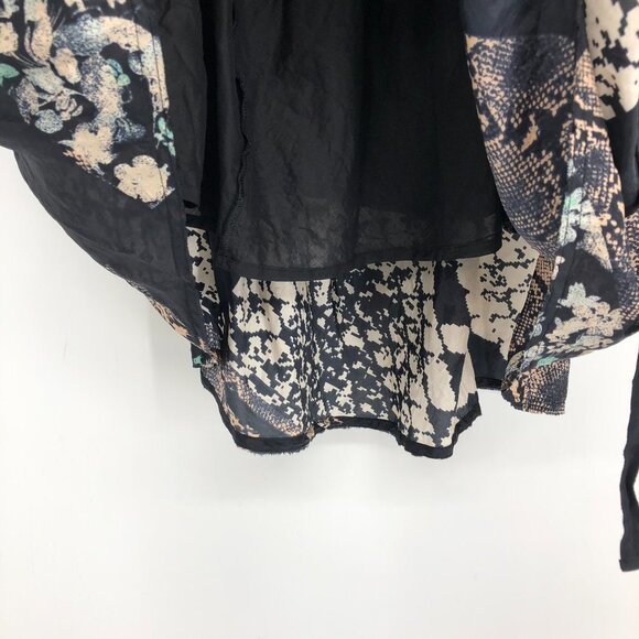 ACNE Studios Black Tan Printed Ballerina Silk Backless Dress 2010 34 (XS) - Picture 9 of 16